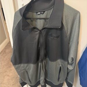 The North Face Black & Gray Full-Zip Jacket Topflight Grain Cooperative Logo 3XL